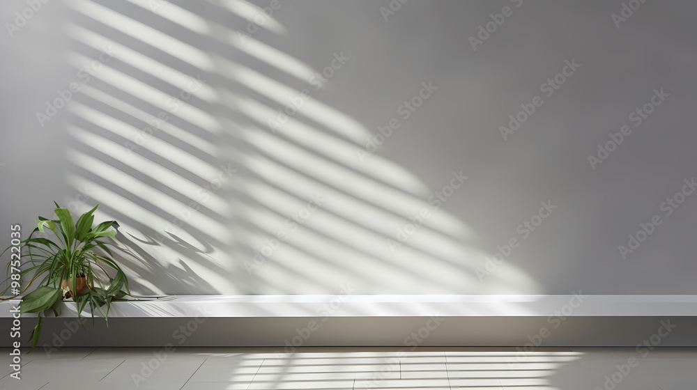 Obraz premium Simple white wall background