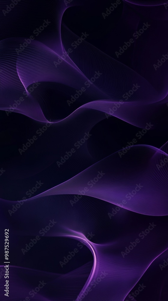 Fototapeta premium Abstract purple background with swirling lines