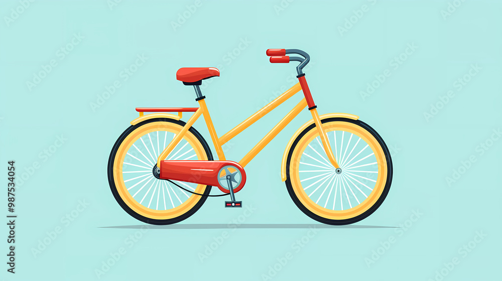 Simple bicycle illustration Simple bicycle illustration