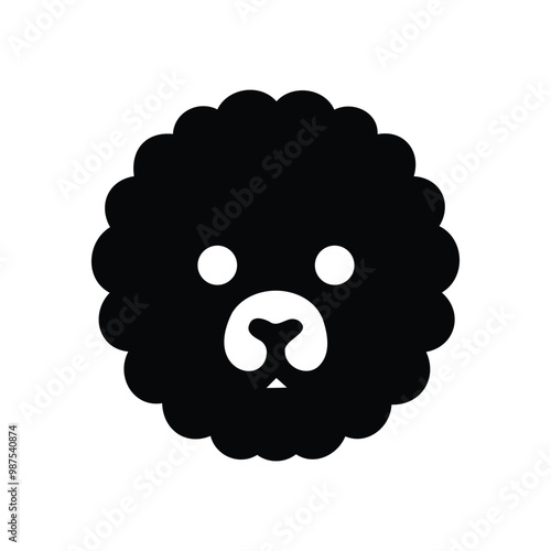 Vector file for Silhouette animal icon photo