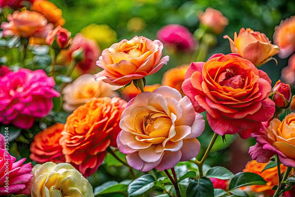 Lush roses bursting with color reveal their delicate petals, offering a serene backdrop of beauty that enchants the surroundings and invites moments of tranquility. Lush roses bursting with color reveal their delicate petals, offering a serene backdrop of beauty that enchants the surroundings and invites moments of tranquility.