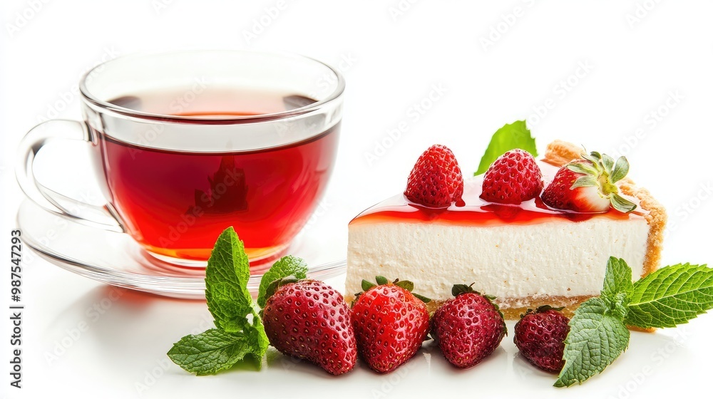 cheesecake with strawberries cheesecake with strawberries