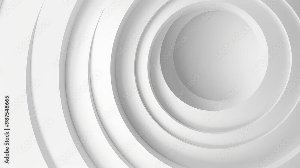 Abstract white spiral background with circles Abstract white spiral background with circles