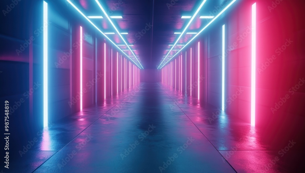 Neon Lights Tunnel Neon Lights Tunnel
