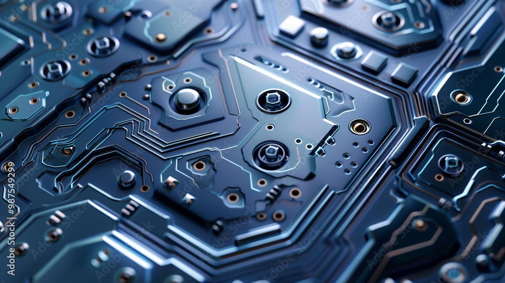 Abstract tech-style background – circuit board-like patterns with blue and silver tones, sleek and digital-focused. Abstract tech-style background – circuit board-like patterns with blue and silver tones, sleek and digital-focused.