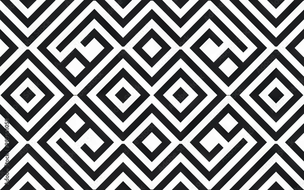 Geometric black white pattern. Seamless black and white pattern. Abstract geometric design with squares and lines. Modern and stylish graphic for backgrounds. Geometric black white pattern. Seamless black and white pattern. Abstract geometric design with squares and lines. Modern and stylish graphic for backgrounds.