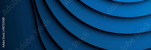 Abstract blue background with layered circles.