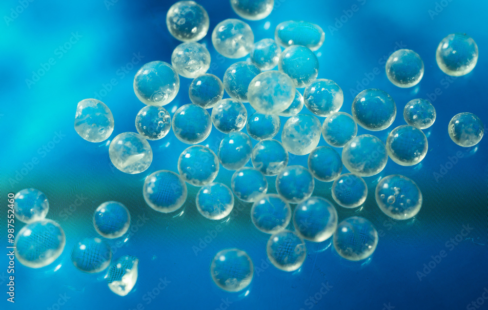 Plastic pellets or nurdles symbolizing microplastic pollution and environmental contamination. Suitable for the Plastic Pellet Free Waters Act, and U.S. Government Strategy against growing plastic Plastic pellets or nurdles symbolizing microplastic pollution and environmental contamination. Suitable for the Plastic Pellet Free Waters Act, and U.S. Government Strategy against growing plastic