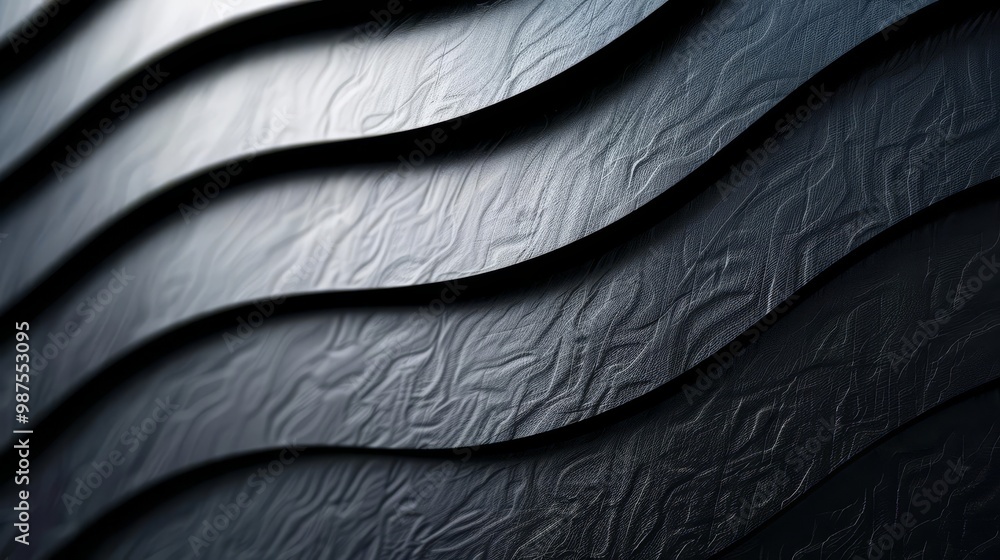 Abstract black and white wavy texture background. Abstract black and white wavy texture background.