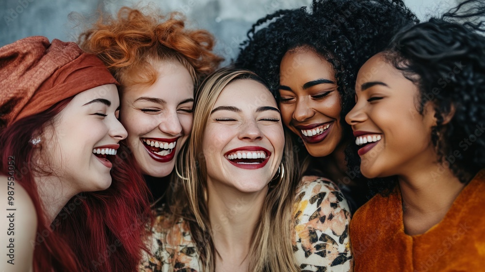 Joyful Laughter of Diverse Friends Joyful Laughter of Diverse Friends
