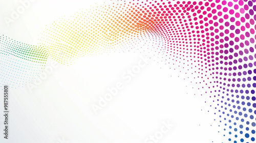 Wallpaper Mural Gradient dots fading into a white background – dynamic dot pattern fading softly, bright and clean, perfect for business presentations. Torontodigital.ca