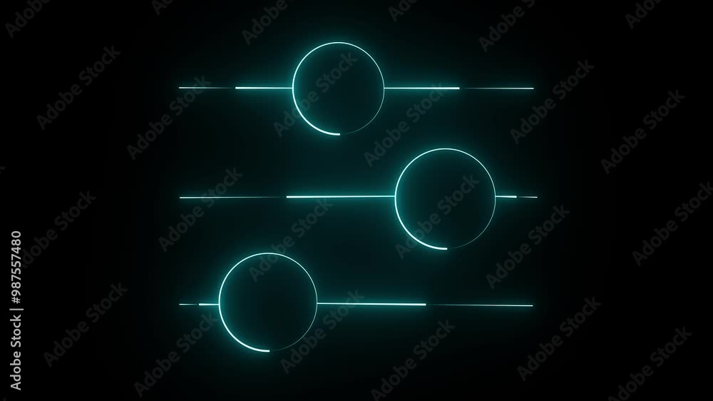 abstract setting icon animation and black background on display . abstract setting icon animation and black background on display .