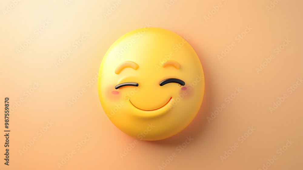 Winking face emoji – playful yellow face, one eye closed, cheeky smile, light pastel background. Winking face emoji – playful yellow face, one eye closed, cheeky smile, light pastel background.