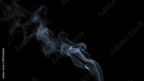 smoke on black background