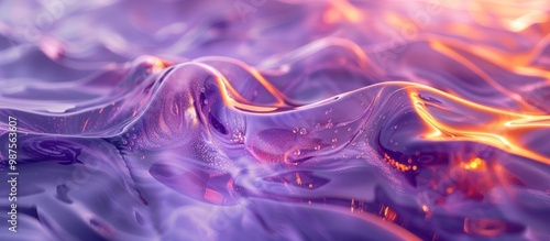 Mesmerizing abstract digital art featuring flowing swirling movements of transparent glossy liquid glass in a dynamic colorful and visually striking composition This futuristic ethereal