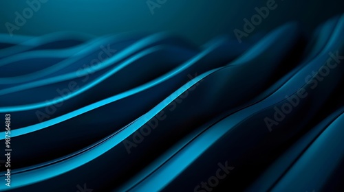 Abstract blue wave pattern background. Minimalistic design concept.