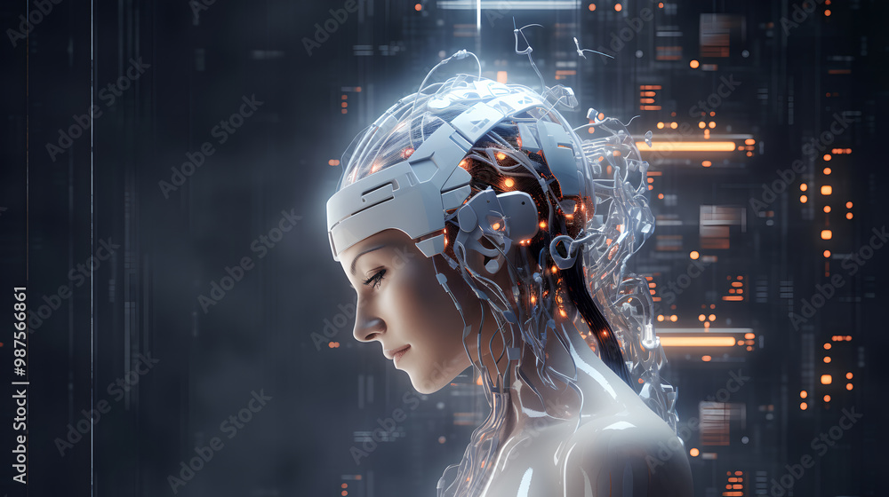 Obraz premium Artificial intelligence concept illustration