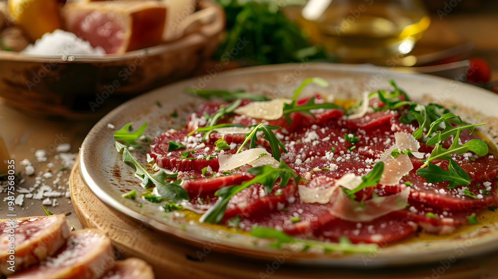 Beef Carpaccio with Arugula and Parmesan A Culinary Delight Beef Carpaccio with Arugula and Parmesan A Culinary Delight