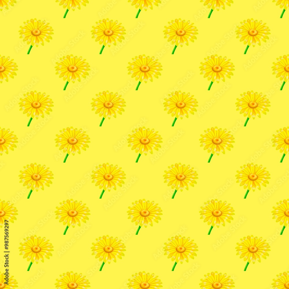 seamless pattern with yellow flowers seamless pattern with yellow flowers