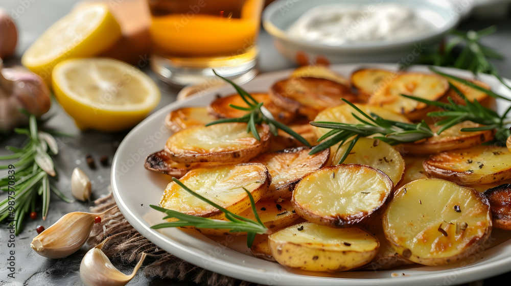 Crispy Roasted Potatoes with Rosemary and Garlic Crispy Roasted Potatoes with Rosemary and Garlic