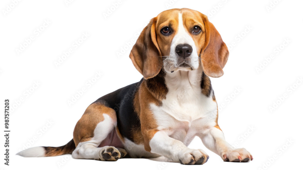 Beagle on transparent background. Beagle on transparent background.