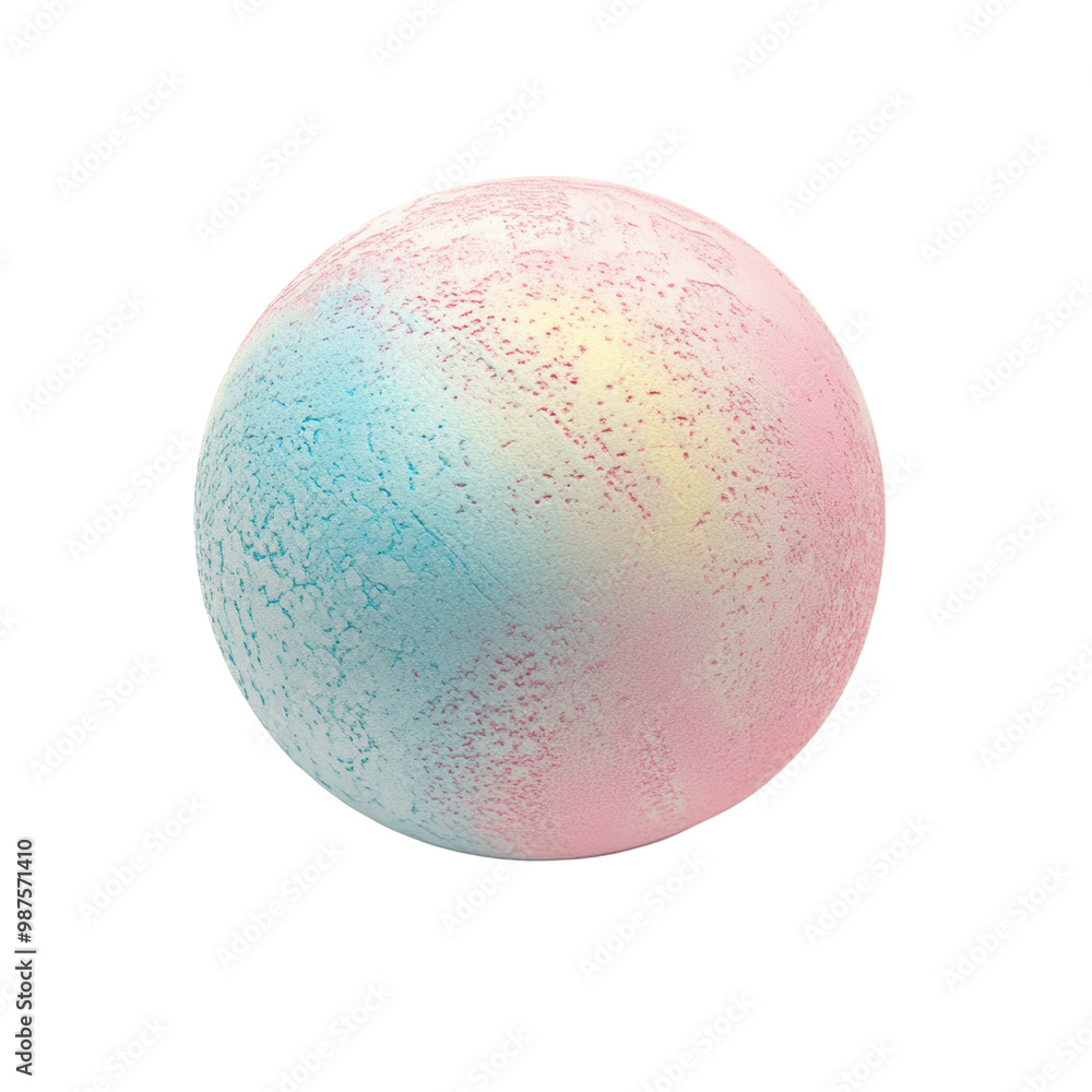 Colorful round sphere with pastel hues, white isolated background, transparent background. Colorful round sphere with pastel hues, white isolated background, transparent background.
