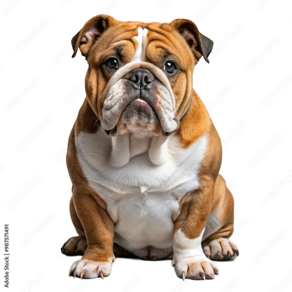 Bulldog on transparent background. Bulldog on transparent background.