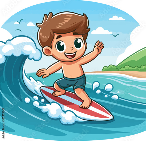 surfing the wave