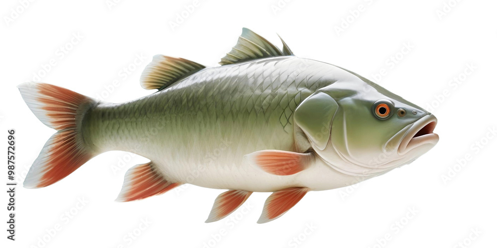 Fototapeta premium goldfish isolated on white