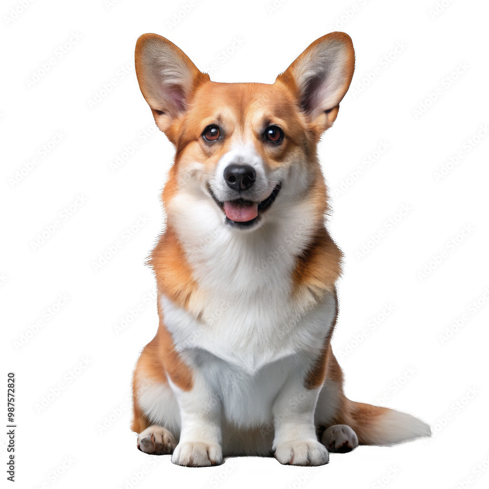 Welsh Corgi on transparent background. Welsh Corgi on transparent background.