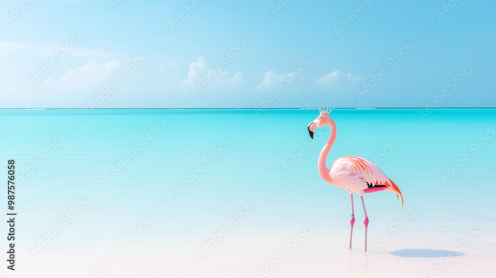 Fototapeta premium flamingo in the water