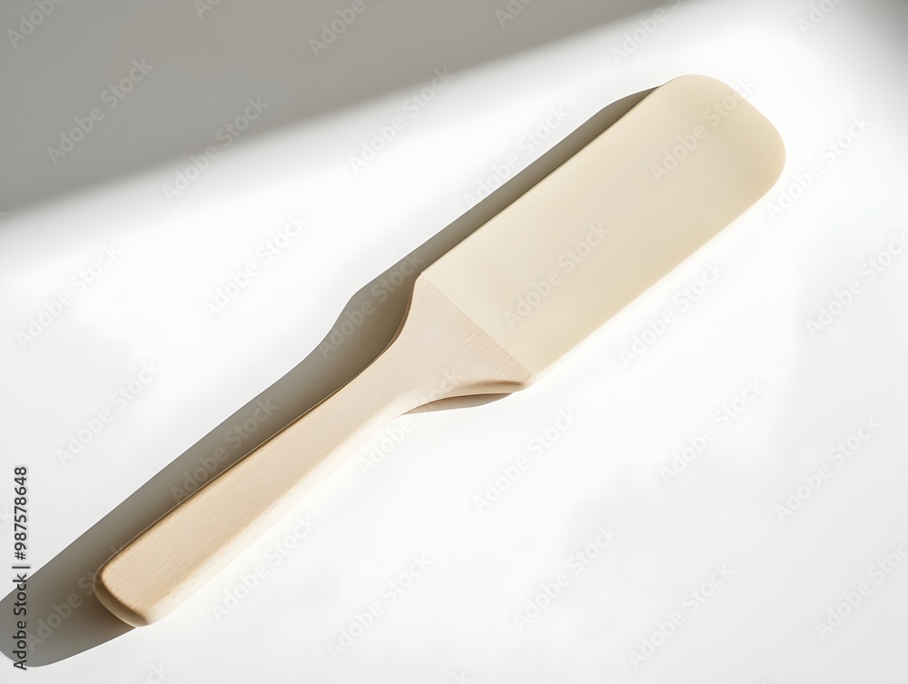 Elegant Wooden Office Accessory on Clean White Background with Soft Shadows and Warm Tones Elegant Wooden Office Accessory on Clean White Background with Soft Shadows and Warm Tones