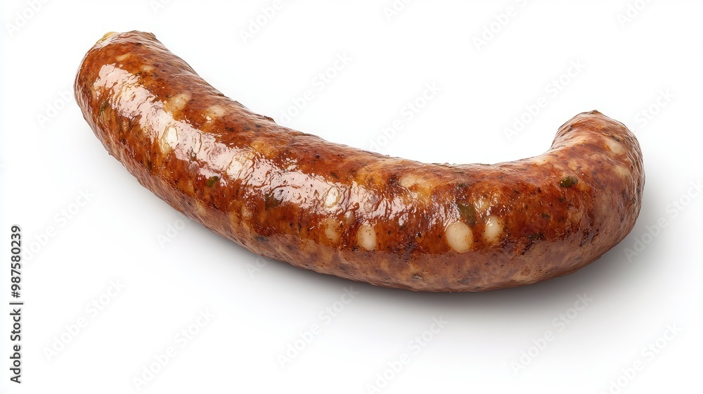 sausages on a white background sausages on a white background