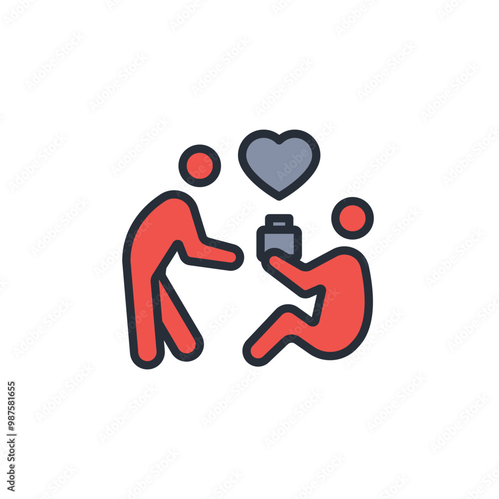 altruistic person icon. vector.Editable stroke.linear style sign for use web design,logo.Symbol illustration. altruistic person icon. vector.Editable stroke.linear style sign for use web design,logo.Symbol illustration.