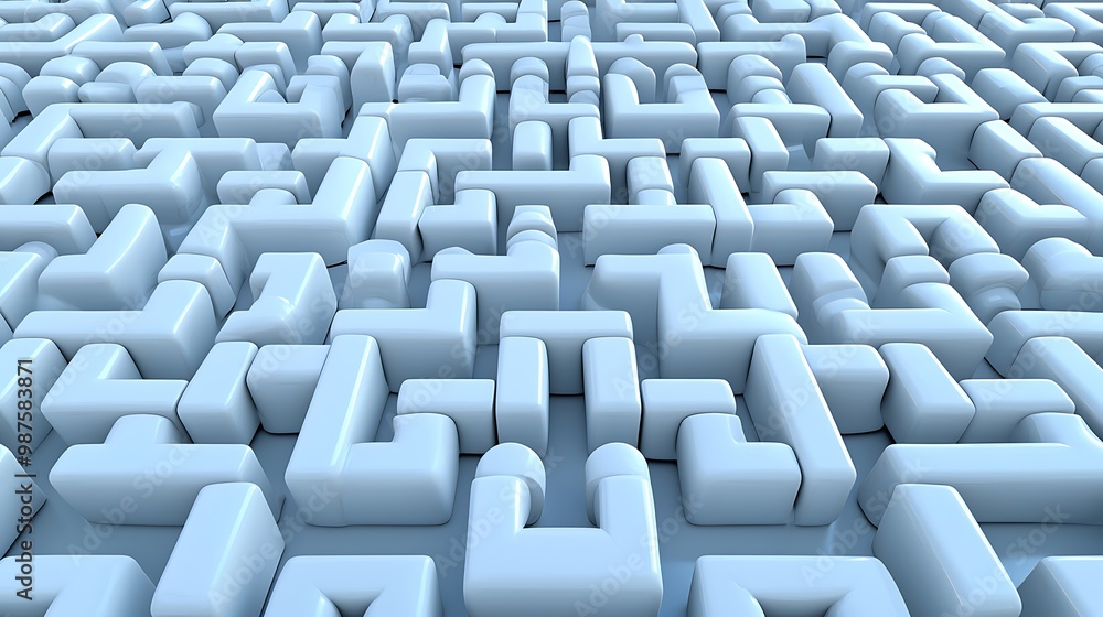 An intricate white maze pattern adds depth and texture to an abstract design. An intricate white maze pattern adds depth and texture to an abstract design.