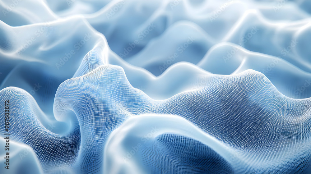 Obraz premium Abstract Blue Gridded Background