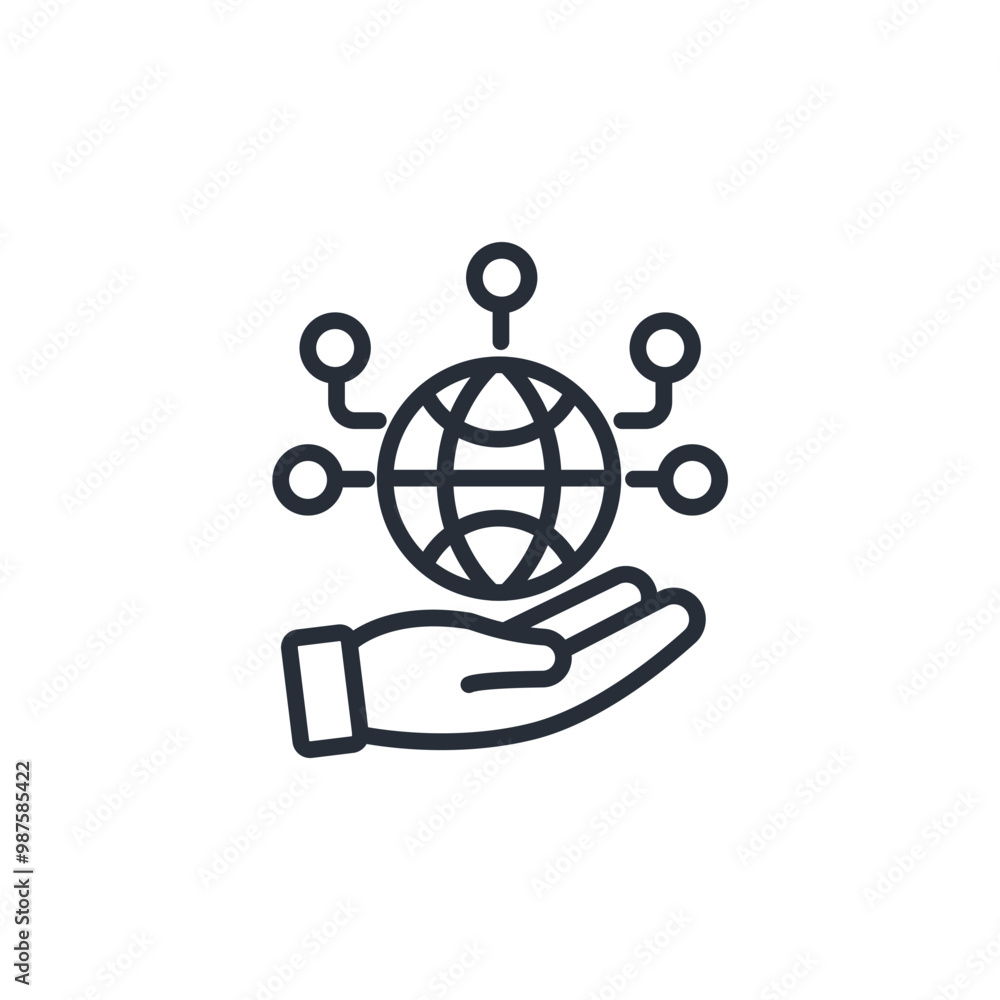 social responsibility icon. vector.Editable stroke.linear style sign for use web design,logo.Symbol illustration. social responsibility icon. vector.Editable stroke.linear style sign for use web design,logo.Symbol illustration.