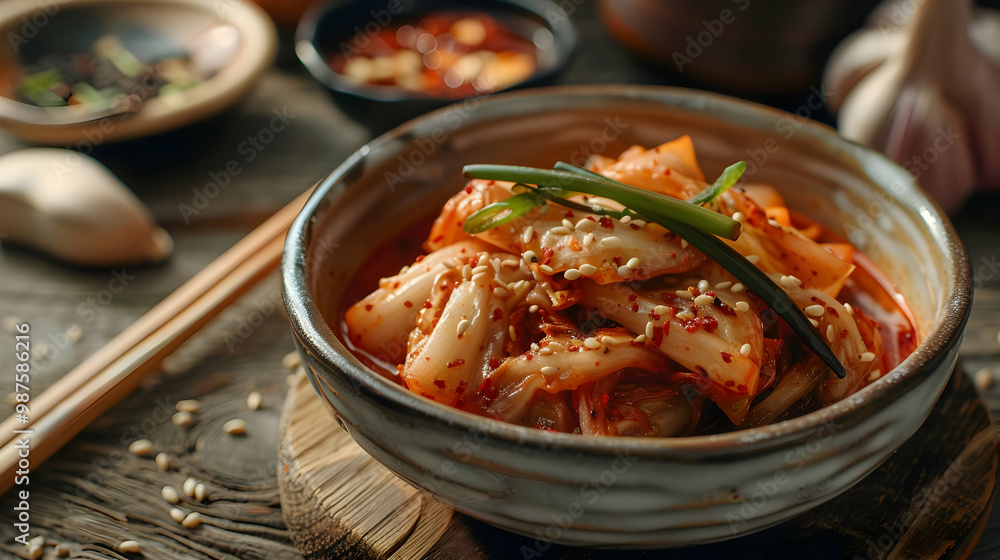 Spicy Kimchi A Traditional Korean Side Dish