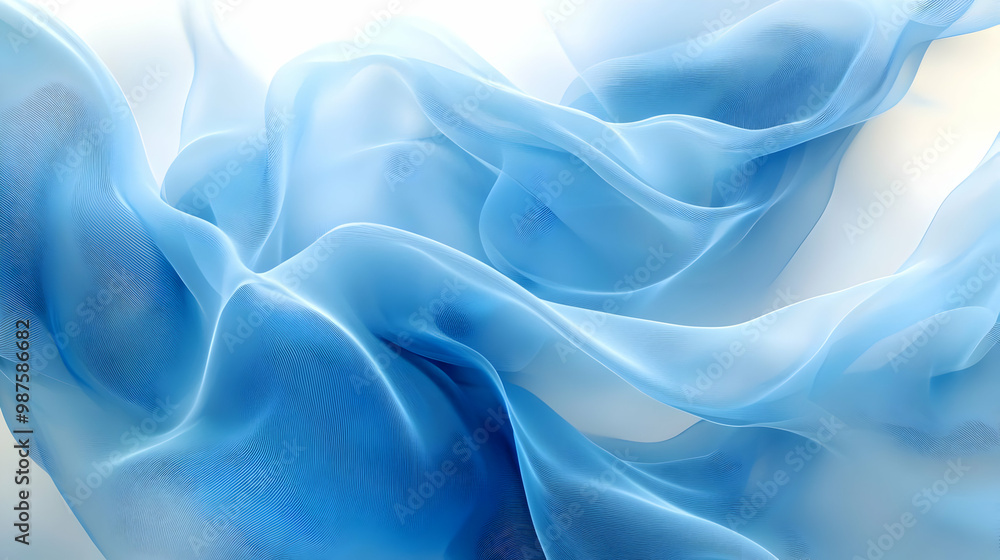Abstract Blue Fabric Texture Background Abstract Blue Fabric Texture Background
