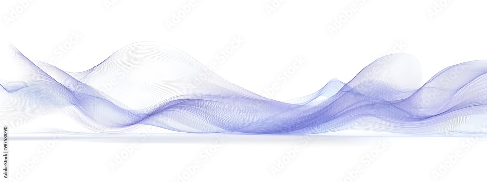 Obraz premium Incoherent Light Wave An ethereal digital abstraction of an undulating luminous light pattern