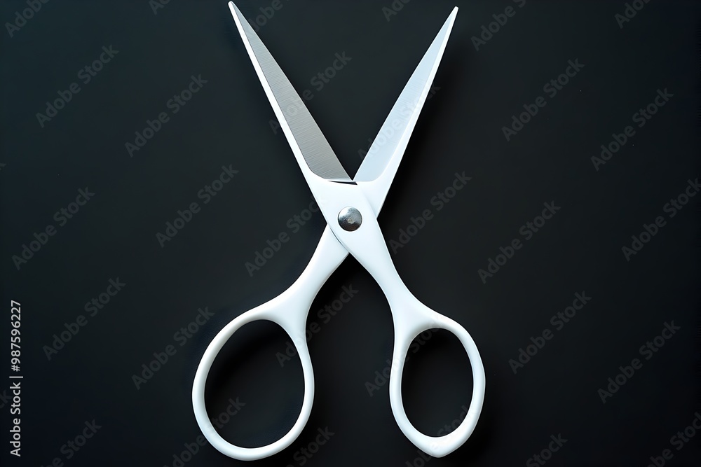 Matte White Minimalist Scissors with Clean Industrial Design for Essential Workspace Matte White Minimalist Scissors with Clean Industrial Design for Essential Workspace