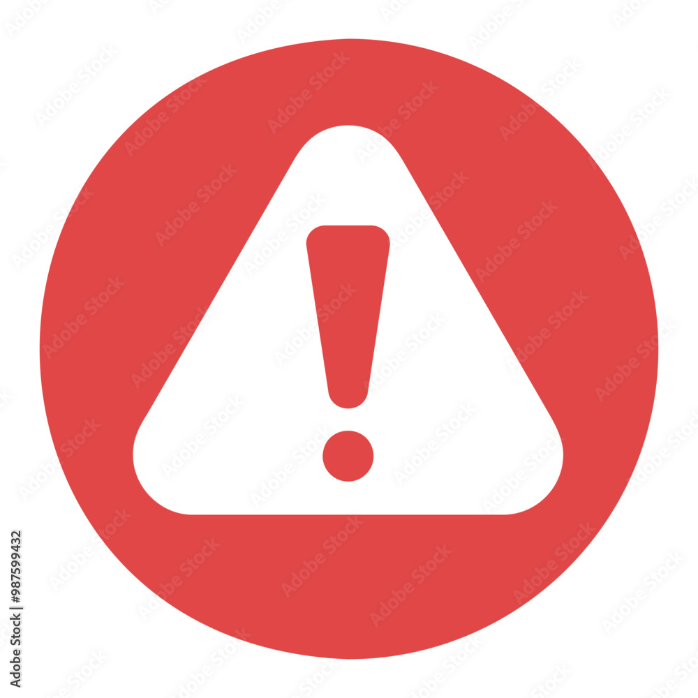 Attention sign with exclamation mark vector icon Attention sign with exclamation mark vector icon