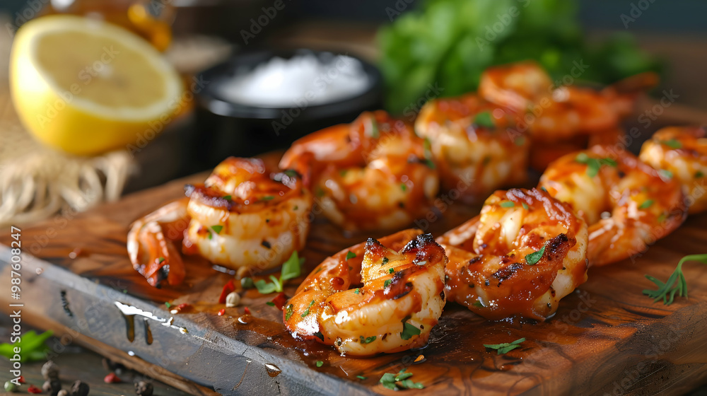 Grilled Shrimp Skewers with Lemon and Parsley A Delicious Seafood Recipe Grilled Shrimp Skewers with Lemon and Parsley A Delicious Seafood Recipe