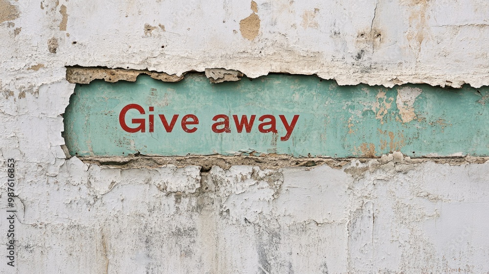 Peeling wall with Peeling wall with