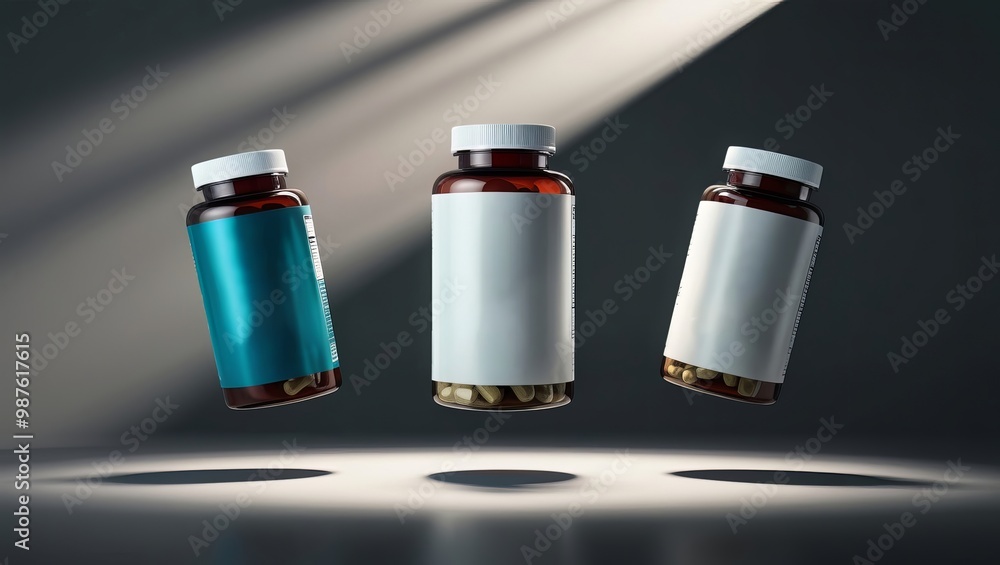 Aesthetic vitamin mockup products for promotion Aesthetic vitamin mockup products for promotion