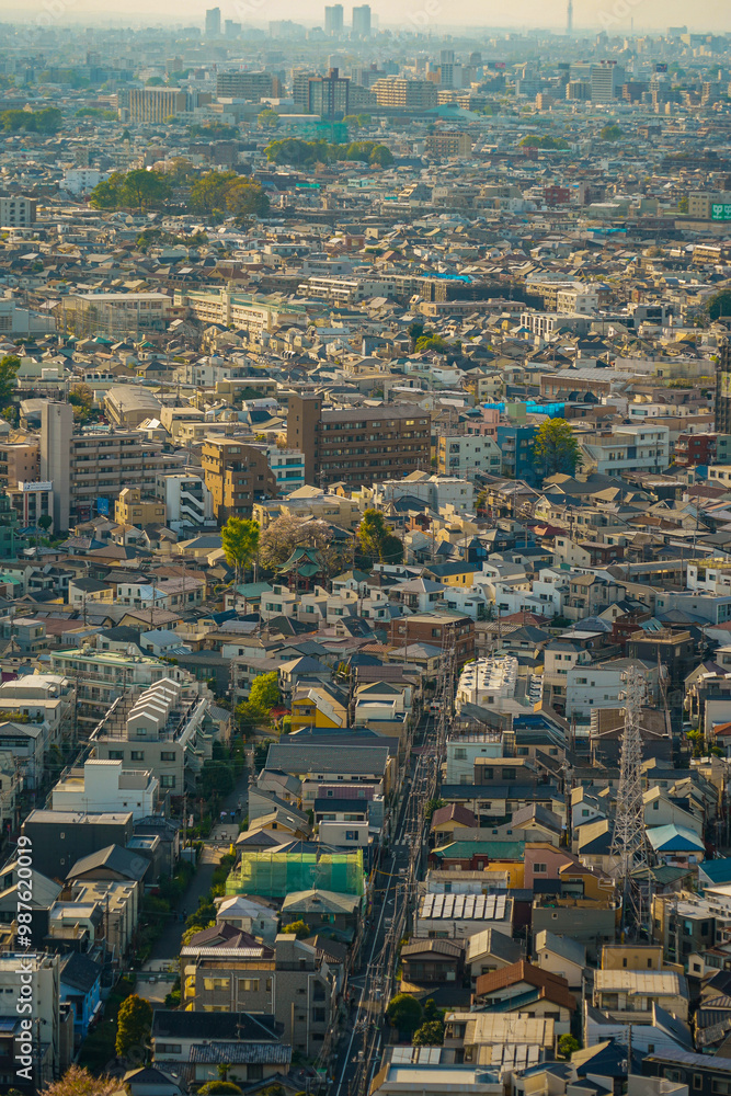 Obraz premium 広がる都市の景色