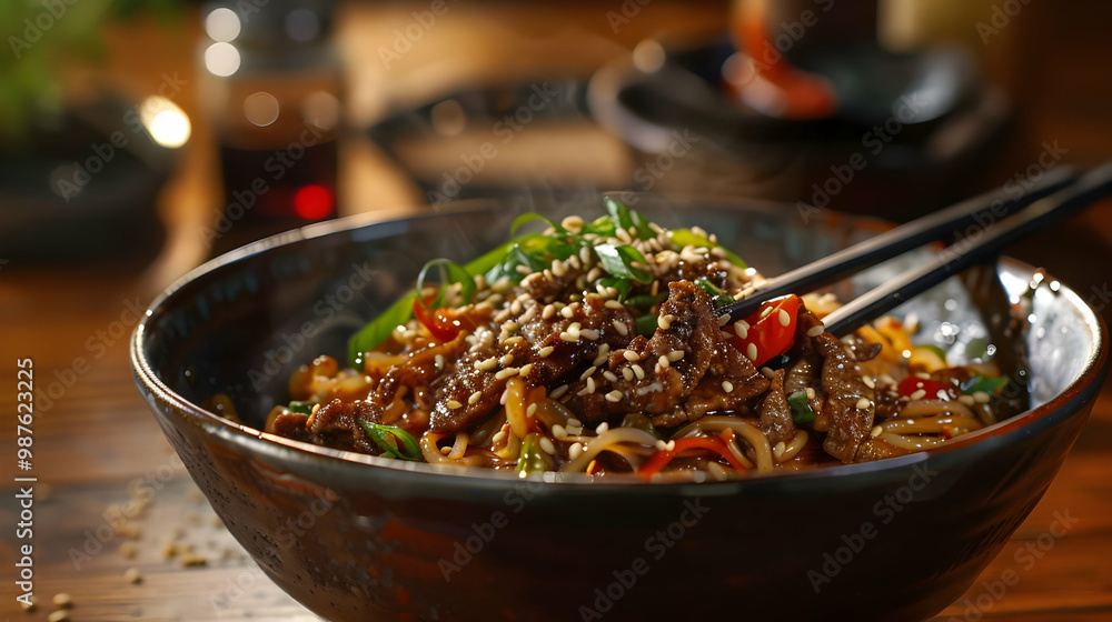 Beef Noodles A Delicious Asian Stir-Fry Dish Beef Noodles A Delicious Asian Stir-Fry Dish
