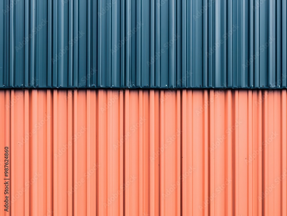 Industrial factory roof with minimalist design, emphasizing repetition and simple lines, stark contrasts Industrial factory roof with minimalist design, emphasizing repetition and simple lines, stark contrasts