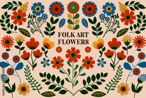 Folk Art Flowers