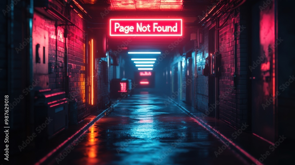 Fototapeta premium Futuristic neon 